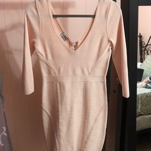 Pink bodycon dress